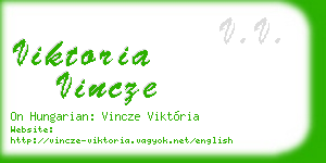 viktoria vincze business card