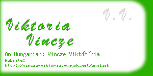 viktoria vincze business card